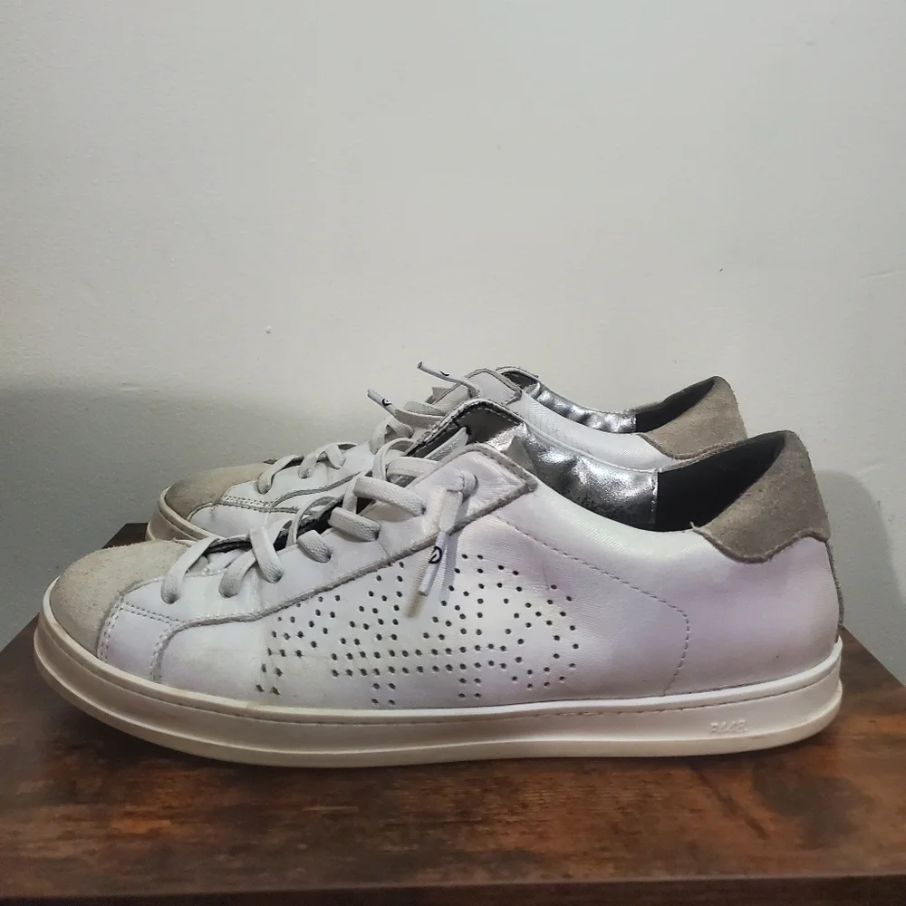 Womens P448 John W Textured Iridescent Sneakers Size 10.5